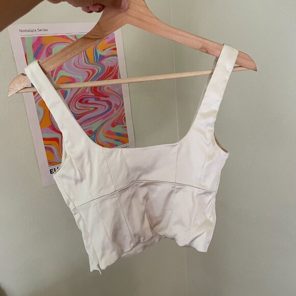 Aritzia Wilfred shine bustier light birch size XS - Picture 4 of 6